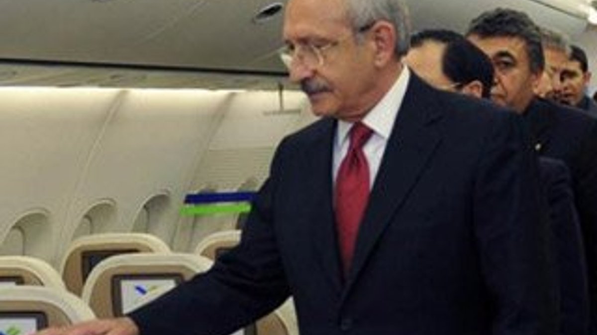 Kılıçdaroğlu'nun uçağı tahliye edildi