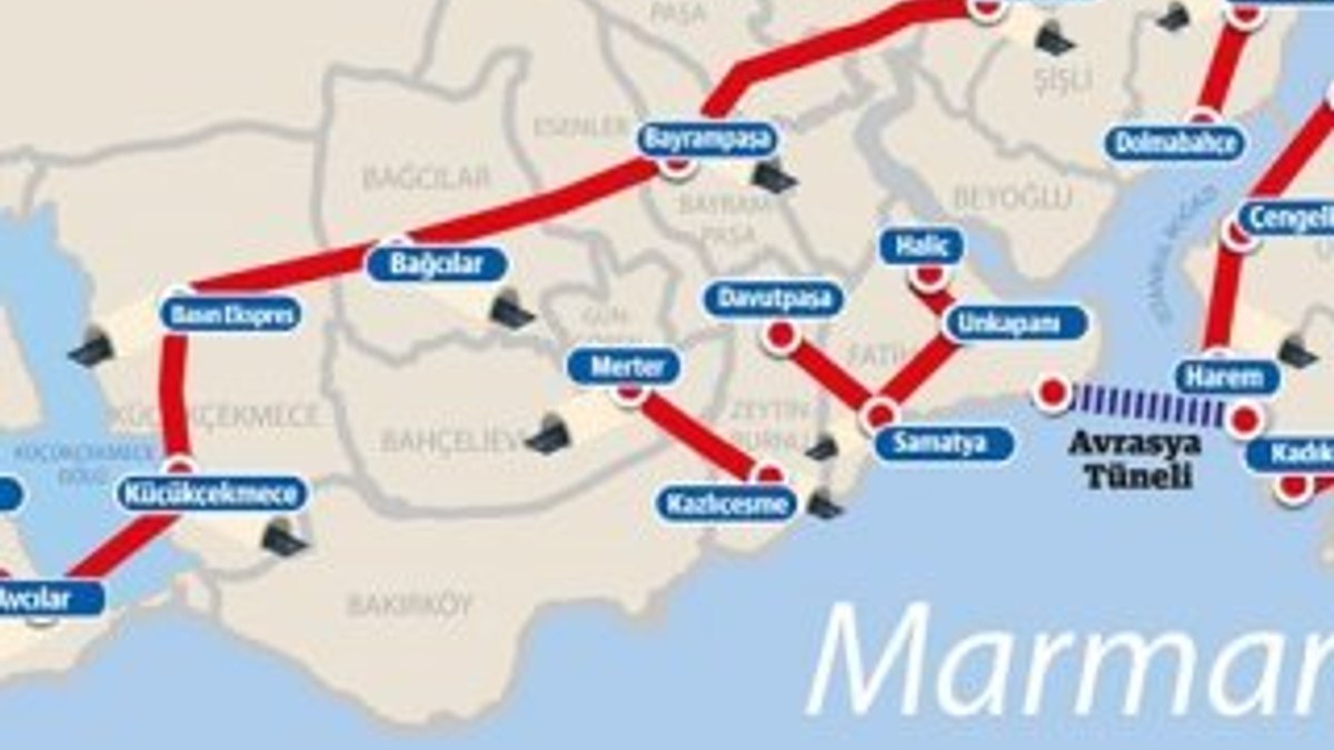 İstanbul'un altına tam 145 km tünel