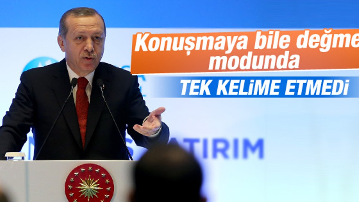 Erdoğan HDP'lilere gözaltı için tek kelime etmedi