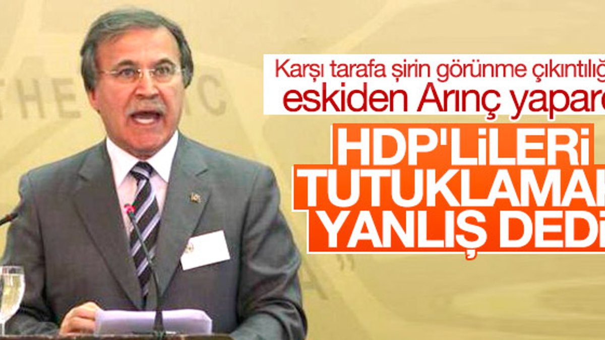 Mehmet Ali Şahin'den HDP'lilere operasyon yorumu
