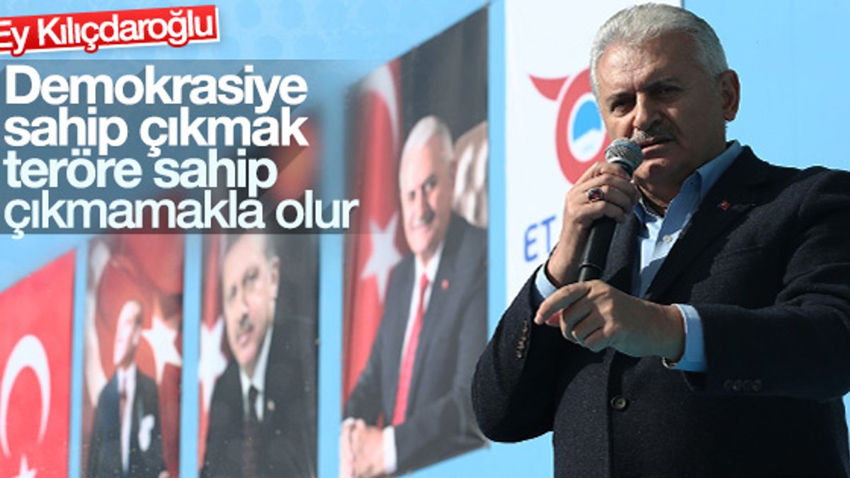 Binali Yıldırım, Kılıçdaroğlu'na Erzincan'dan seslendi