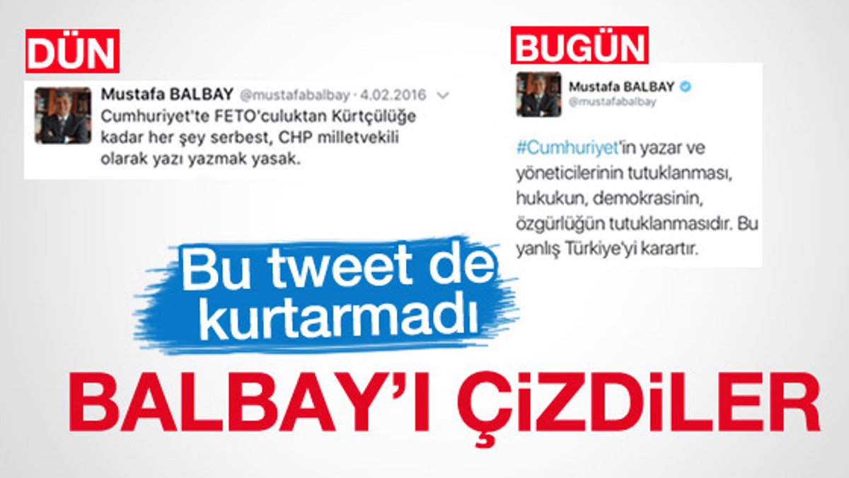 Cumhuriyet'ten Mustafa Balbay'a tepki