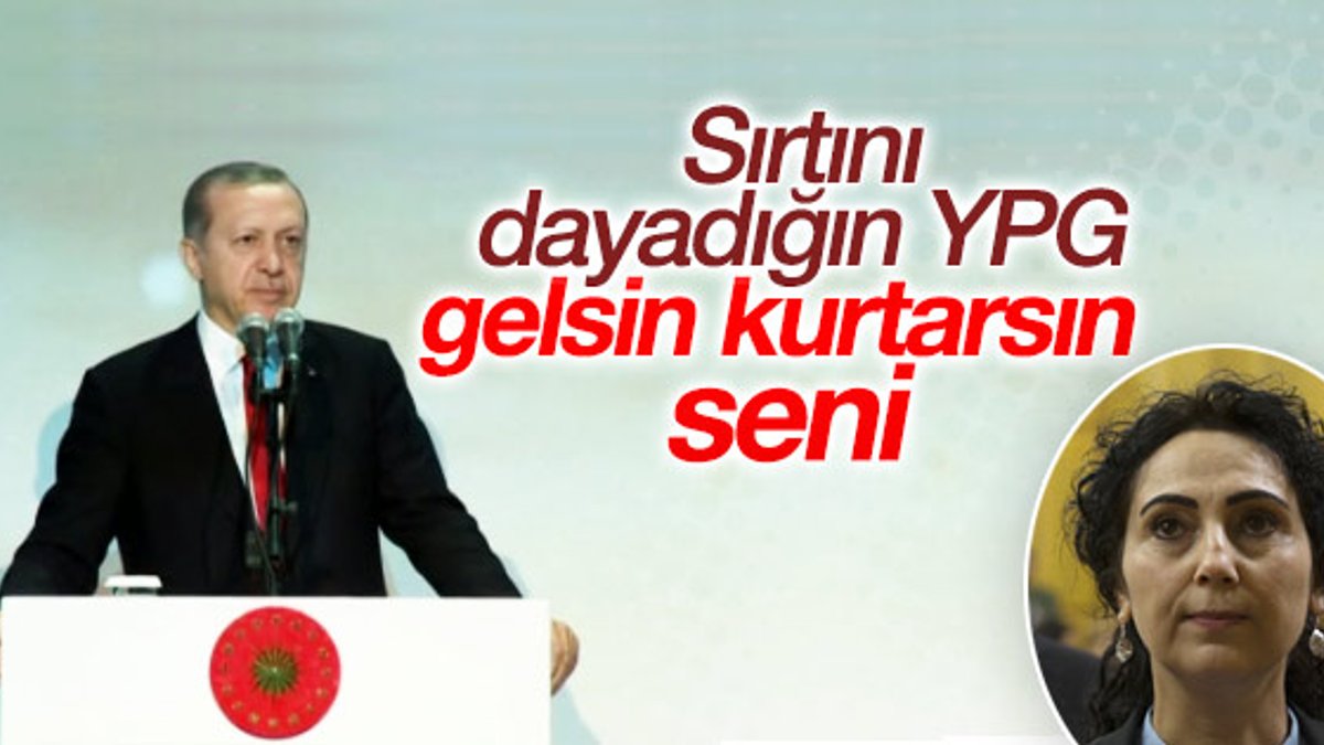 Erdoğan'dan HDP'lilere: Arkamızda YPG var diyordunuz