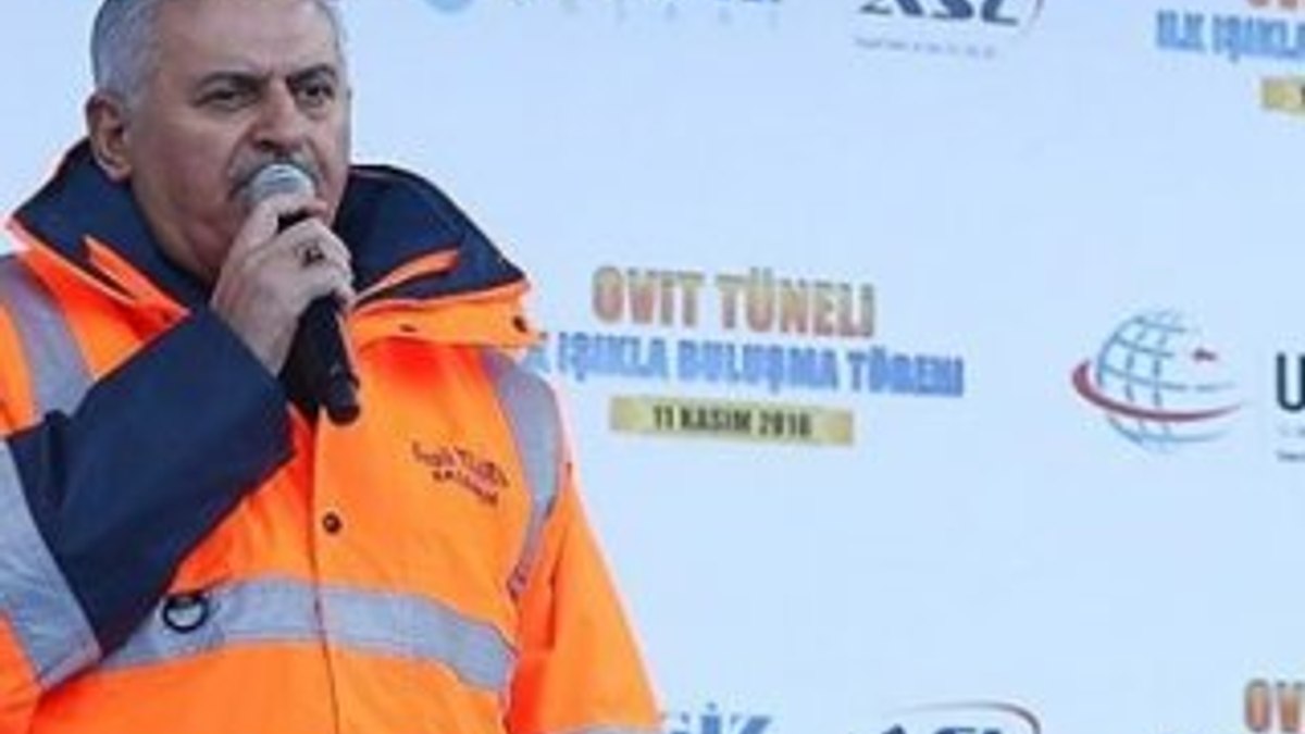 Başbakan Yıldırım Ovit Tüneli'nin açılışına katıldı