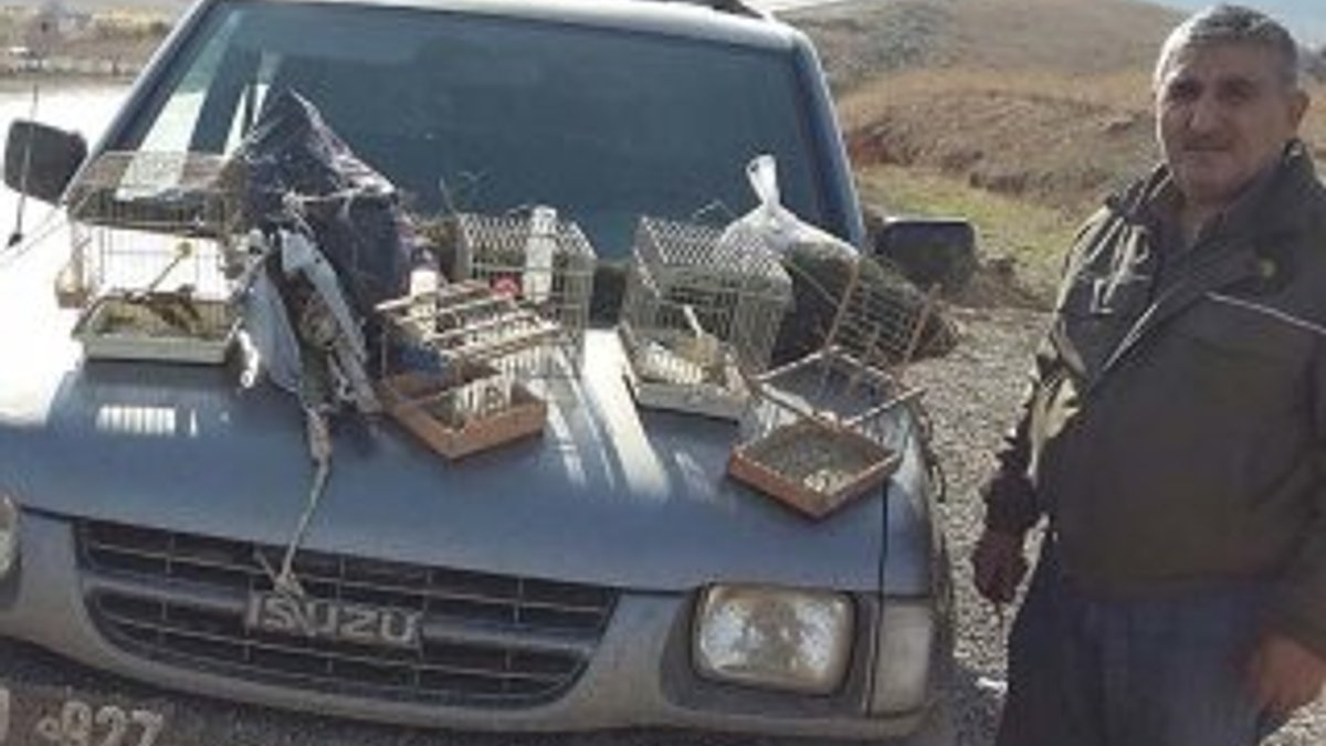 Karabük'te saka kuşu avlayana para cezası