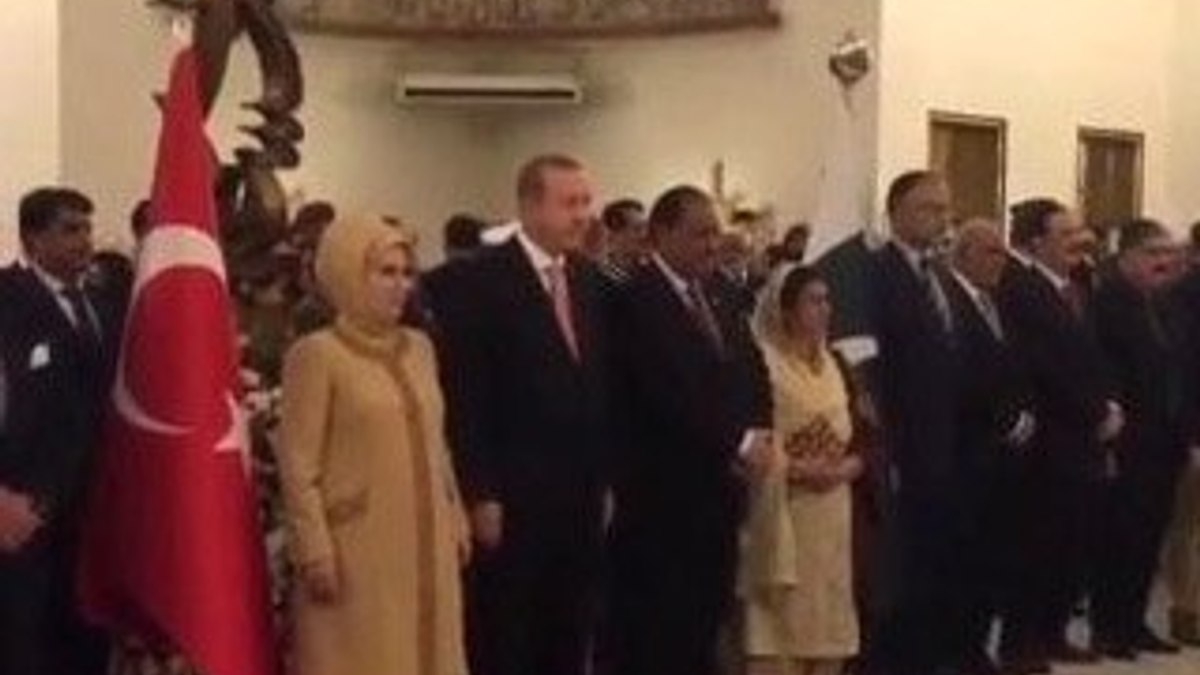 Cumhurbaşkanı Erdoğan'a Pakistan'da sürpriz karşılama