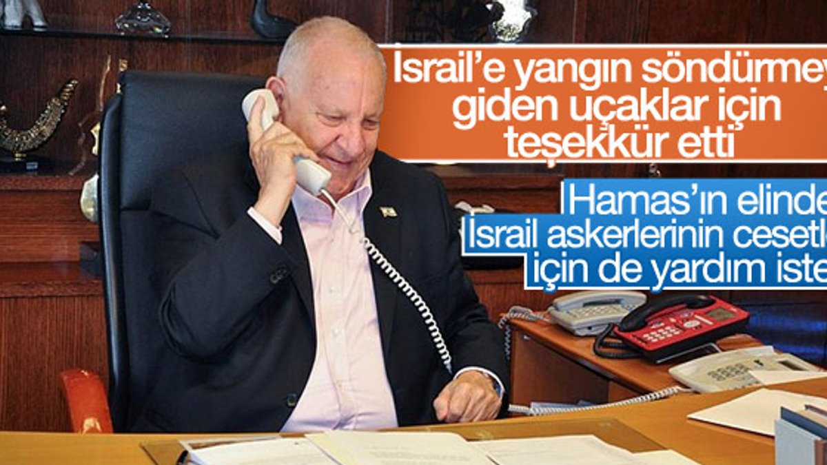 Rivlin'den Cumhurbaşkanı Erdoğan'a teşekkür telefonu