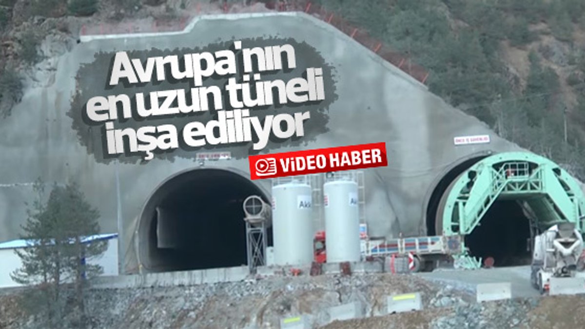 Yeni Zigana Tüneli Projesi'nde çalışmalar sürüyor