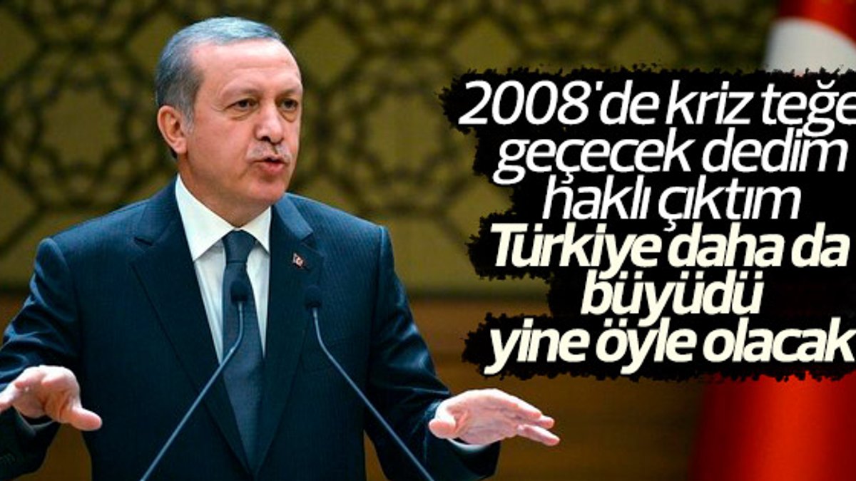 Erdoğan'dan 'Türkiye'nin istikameti sağlamdır' açıklaması