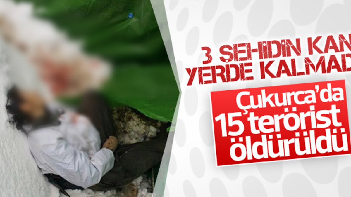 Hakkari Çukurca'da 15 terörist öldürüldü