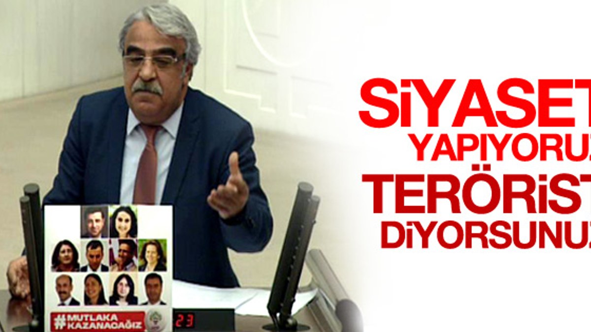 HDP'li Mithat Sancar'ın terörist diyorsunuz isyanı