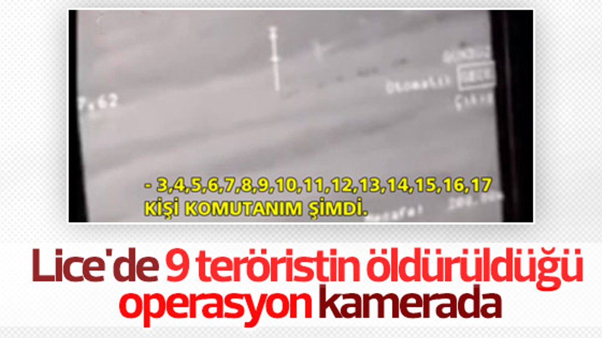 Diyarbakır Lice'de teröristlerin vurulma anı