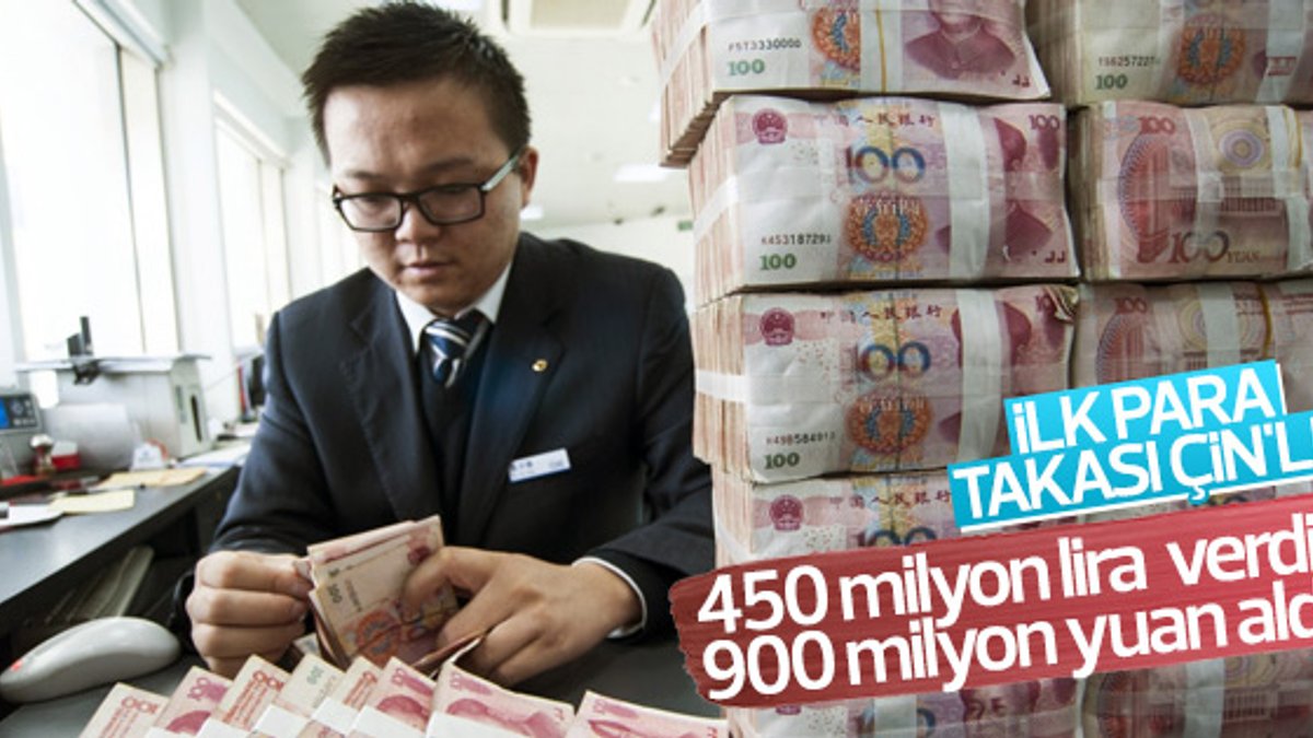TCMB ile Çin Merkez Bankası arasında ilk para takası