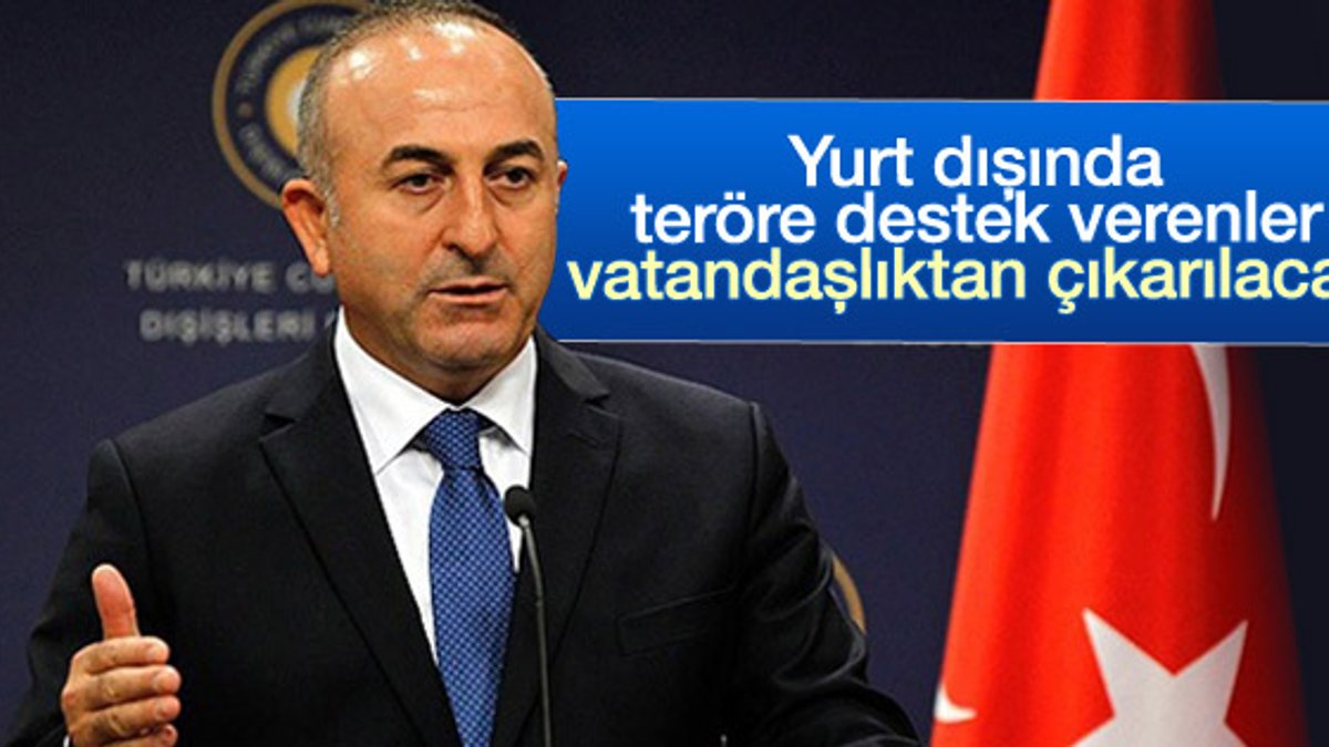 Çavuşoğlu: PKK'ya destek veren vatandaşlıktan çıkarılacak
