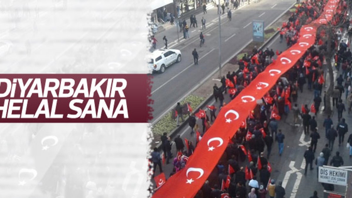 Diyarbakır'da teröre karşı yürüyüş