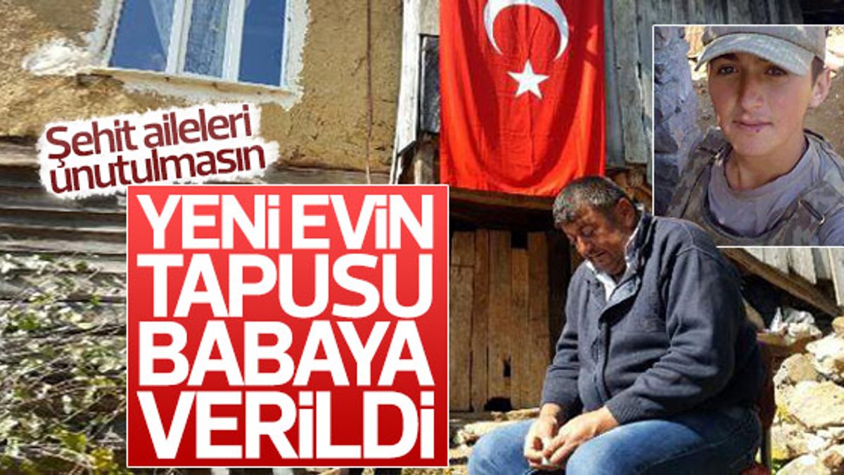 Şehit Erkan Özdemir'in ailesine ev alındı