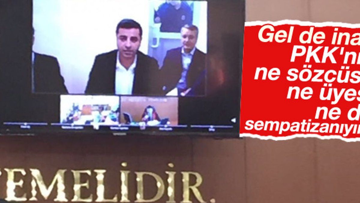 Selahattin Demirtaş 'PKK'ya sempatim yok' dedi