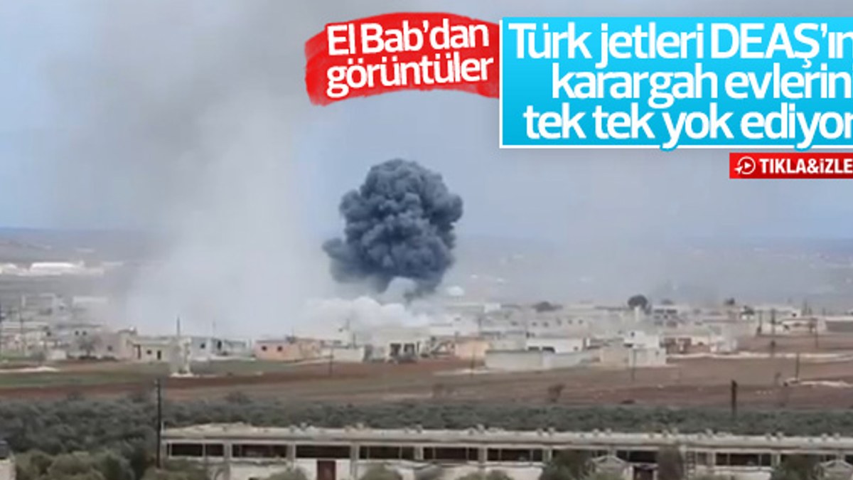 Türk jetlerinin 27 DEAŞ hedefini vurma anı