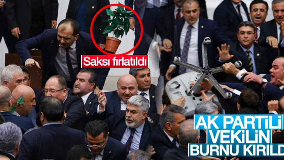 AK Partili Fatih Şahin'in burnu kırıldı