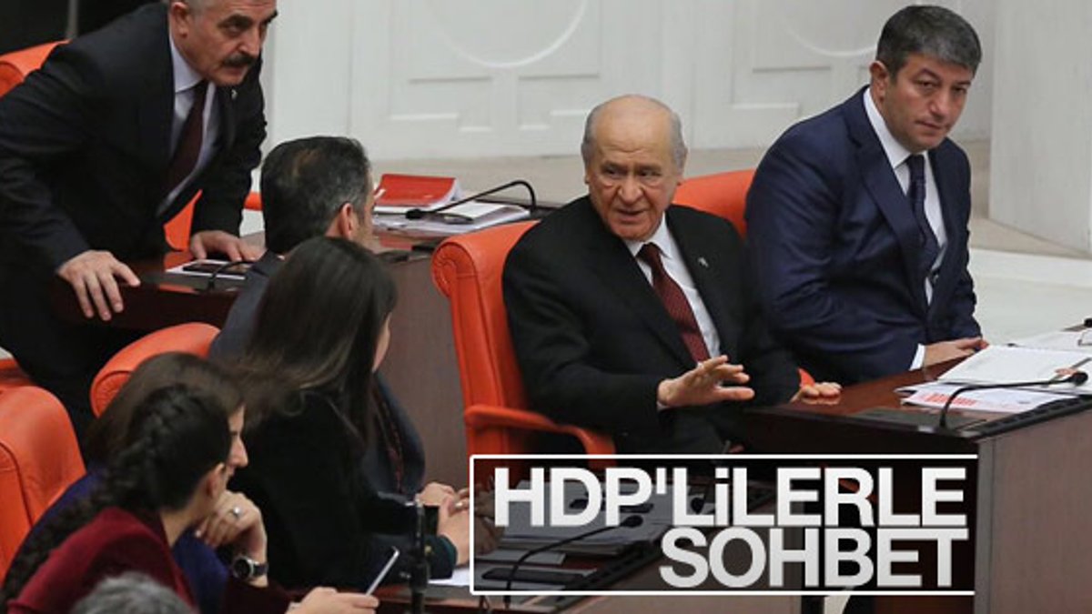 Devlet Bahçeli HDP'li Ahmet Yıldırım'la muhabbet etti