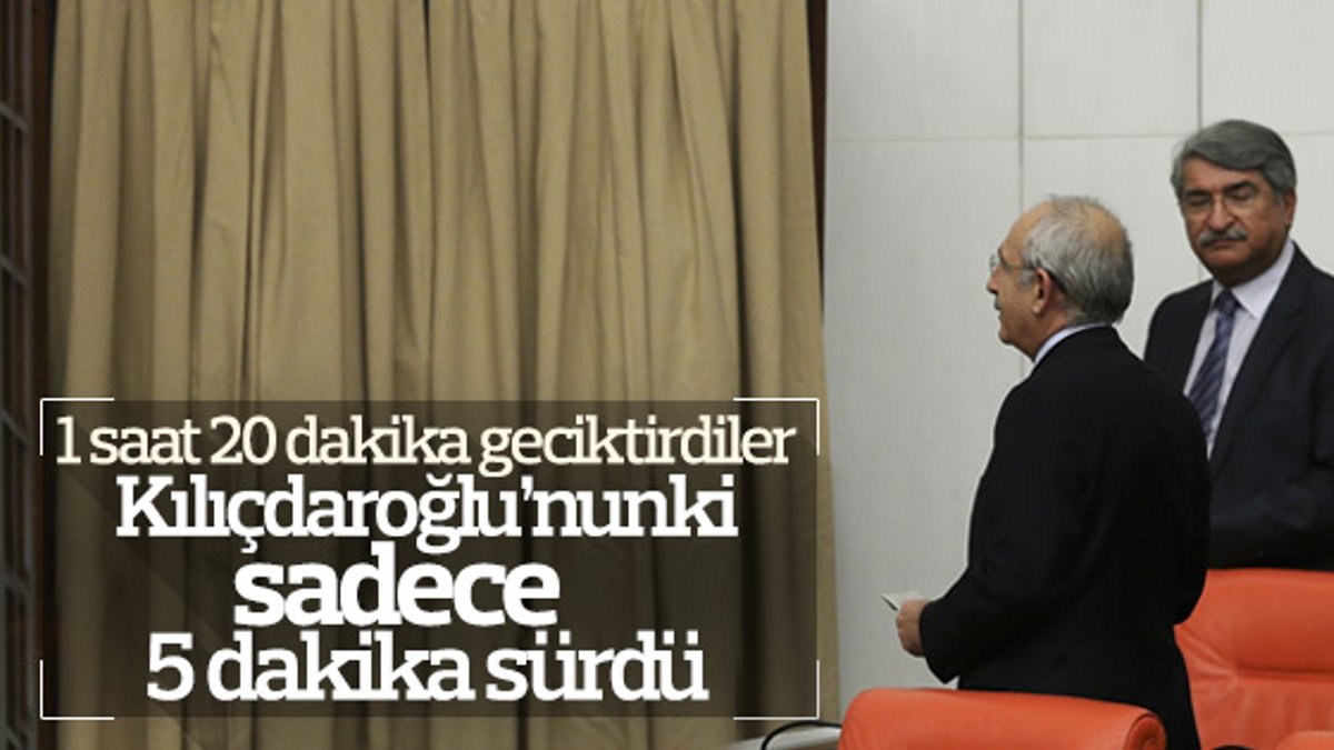 Meclis'te yavaşlatma eylemine Kılıçdaroğlu da katıldı