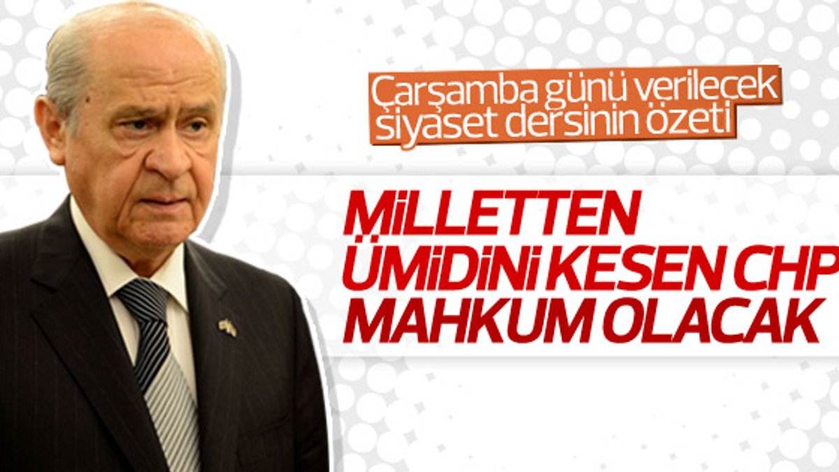 MHP Lideri Bahçeli'den gündeme ilişkin açıklamalar
