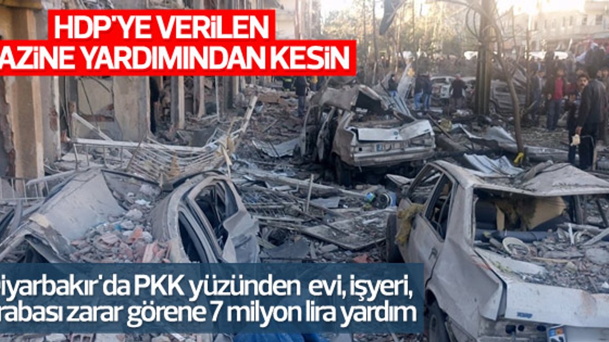 Diyarbakır'da terör mağdurlarına yardım