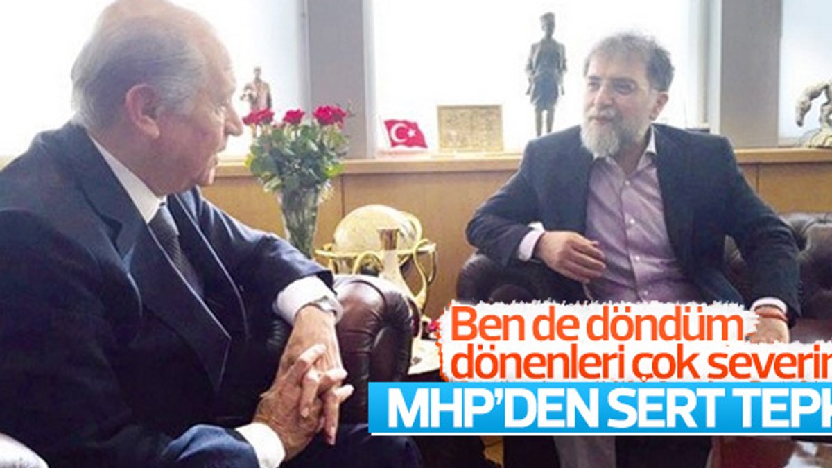 MHP'den Ahmet Hakan'a dönme cevabı