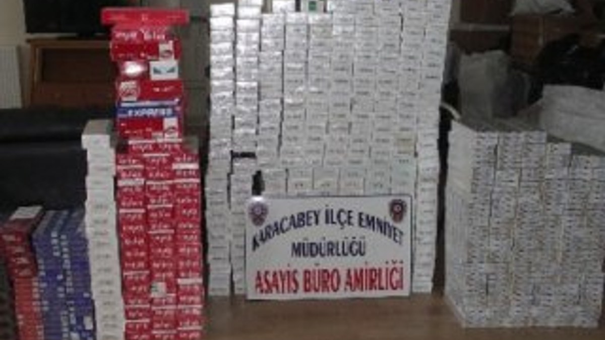 Bursa'da 5 bin paket kaçak sigara ele geçirildi