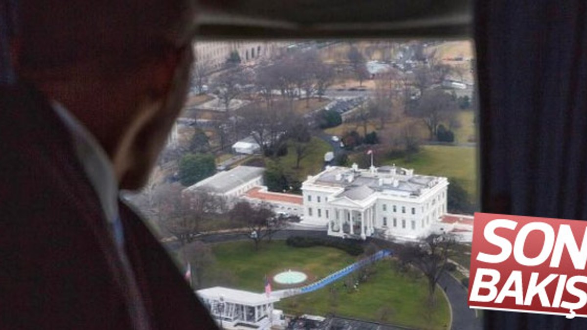 Obama Beyaz Saray'dan ayrıldı