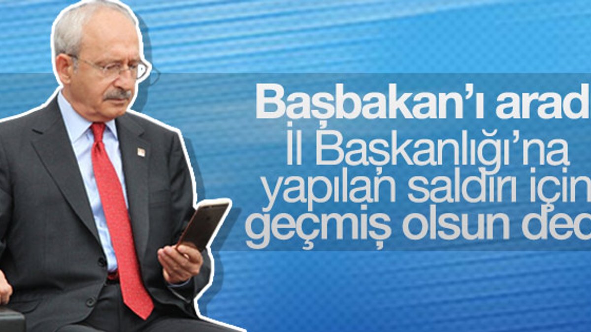 Kılıçdaroğlu'ndan Başbakan'a geçmiş olsun telefonu