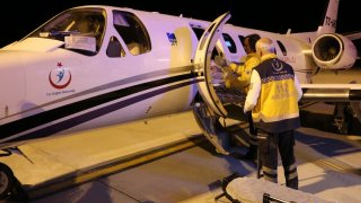 Ambulans uçak umredeki hasta için havalandı