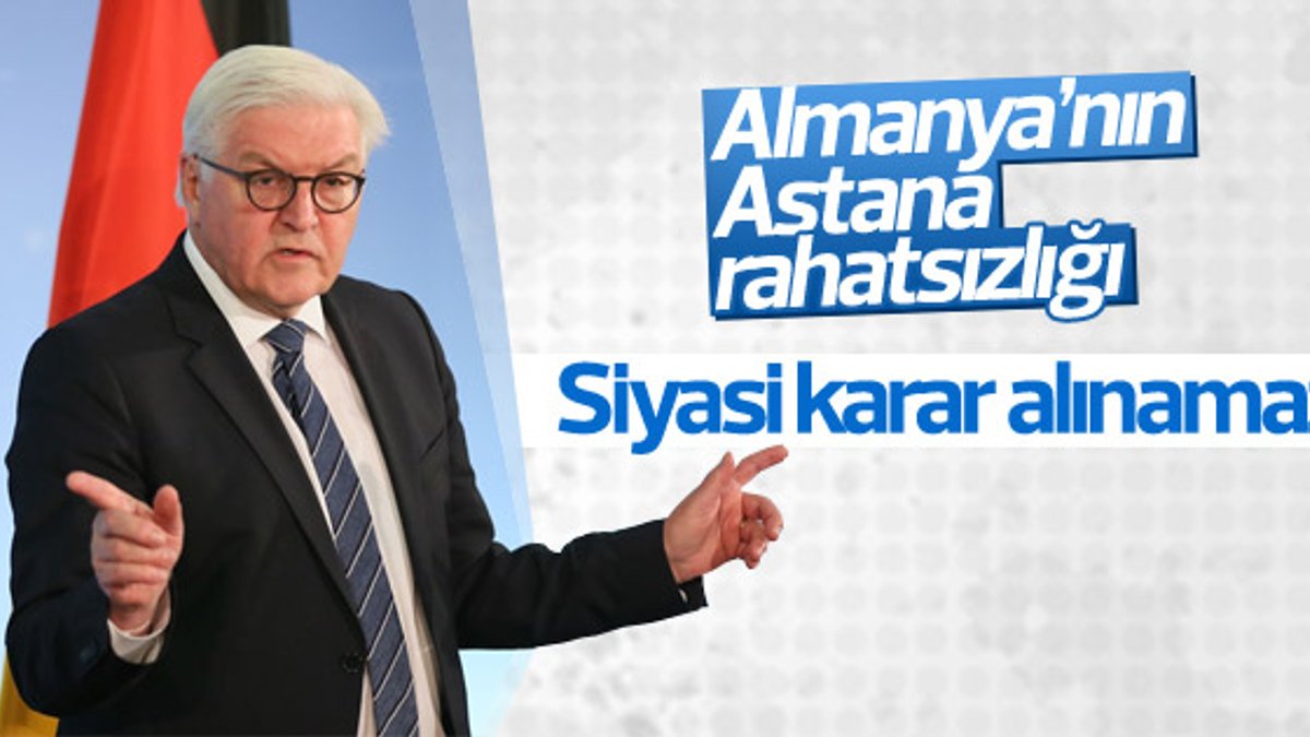 Almanya'dan Astana mesajı: Siyasi karar alınamaz