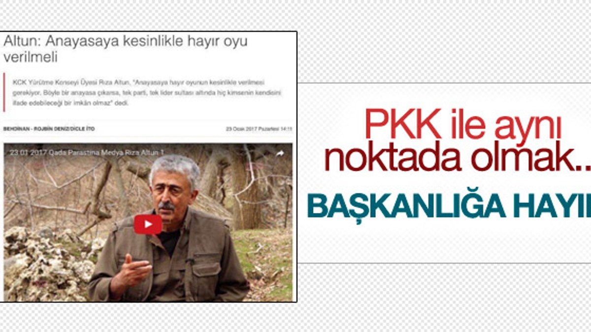 Terör örgütü PKK’dan referanduma 