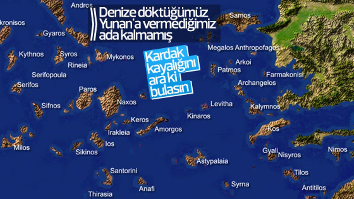 Ege adalarının çoğu Yunan'da, hala doymadılar