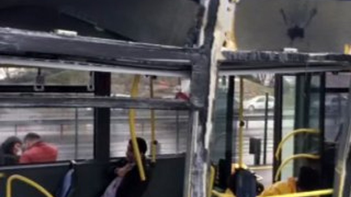 Küçükçekmece'de metrobüs kazası
