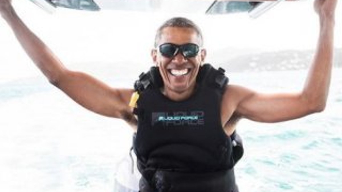 Obama'nın tatil keyfi