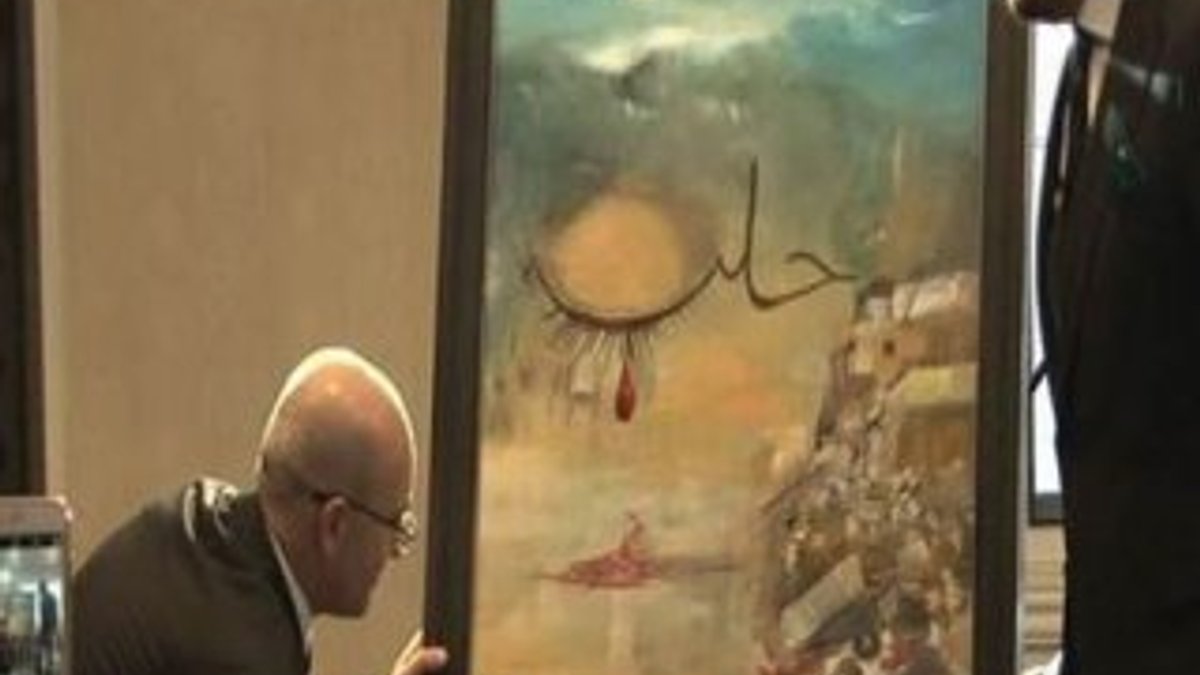 Mehmet Şimşek'in yaptığı resim 151 bin liraya satıldı