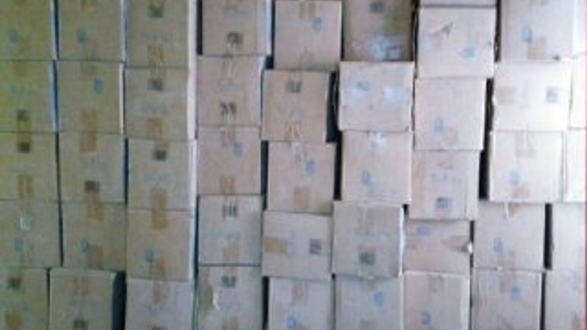 PKK’ya ait 130 bin paket kaçak sigara ele geçirildi