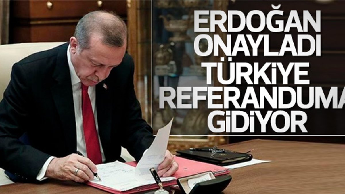 Erdoğan'dan anayasa teklifine onay