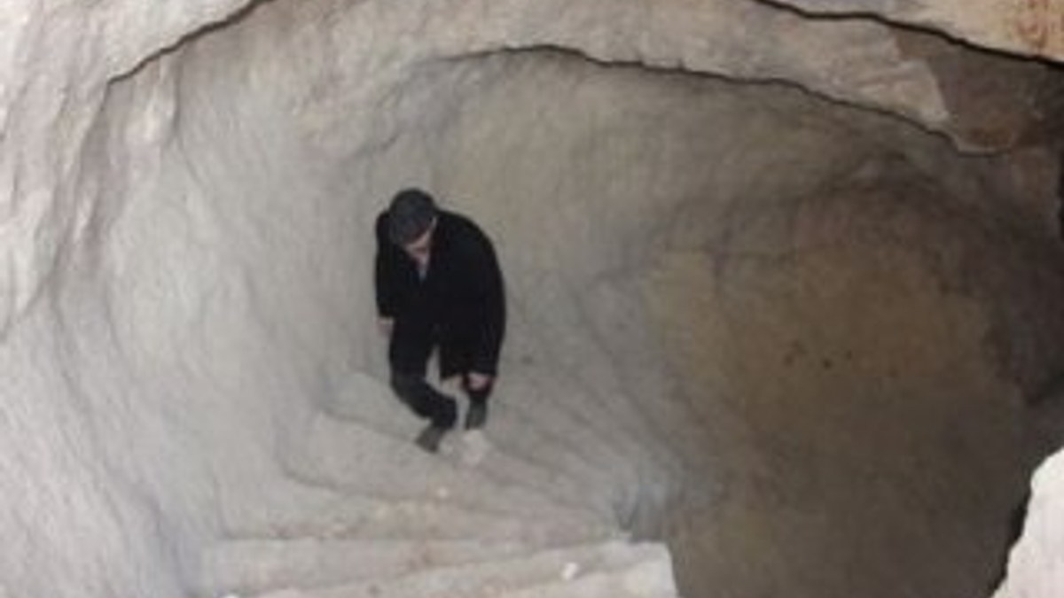 Gaziantep'te 150 yıllık evin altından mağara çıktı