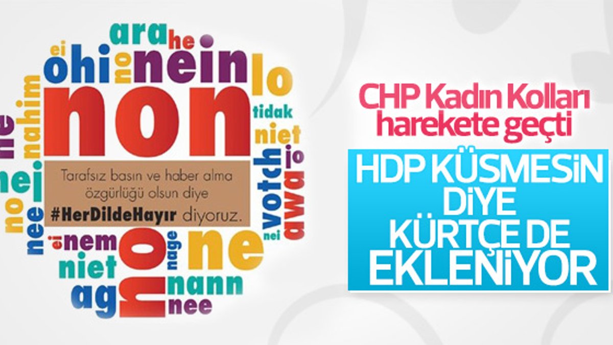 HDP'nin tepkisinden sonra CHP'den Kürtçe adımı