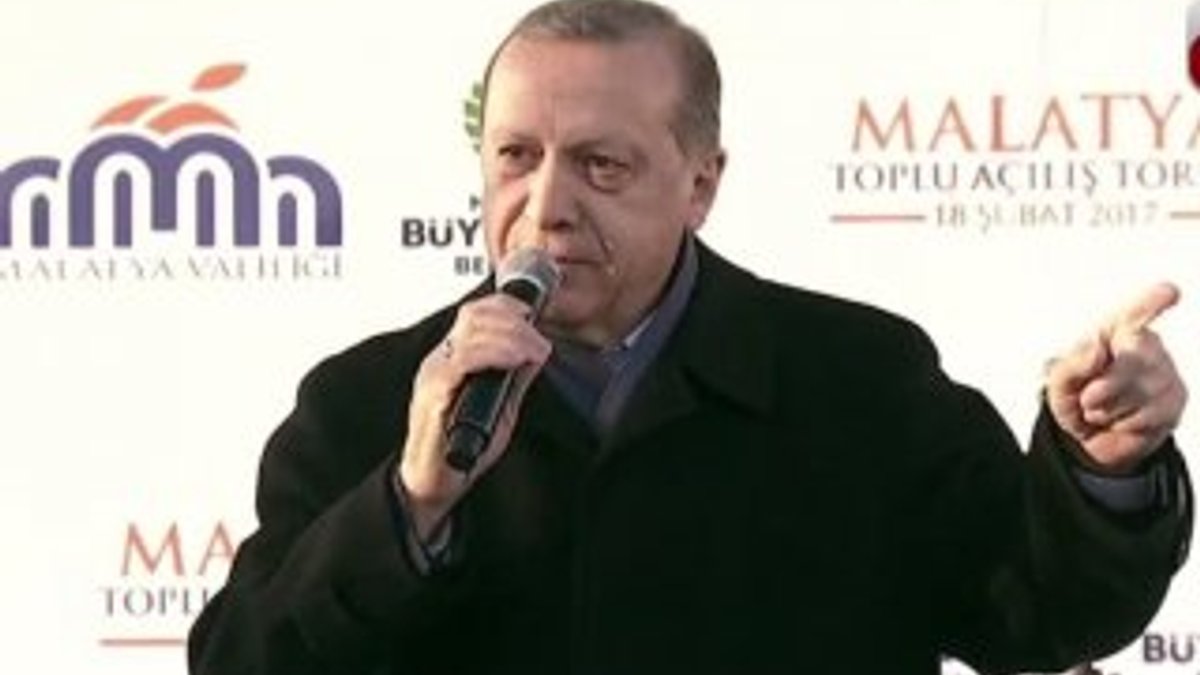 Erdoğan Malatya'da toplu açılış yaptı