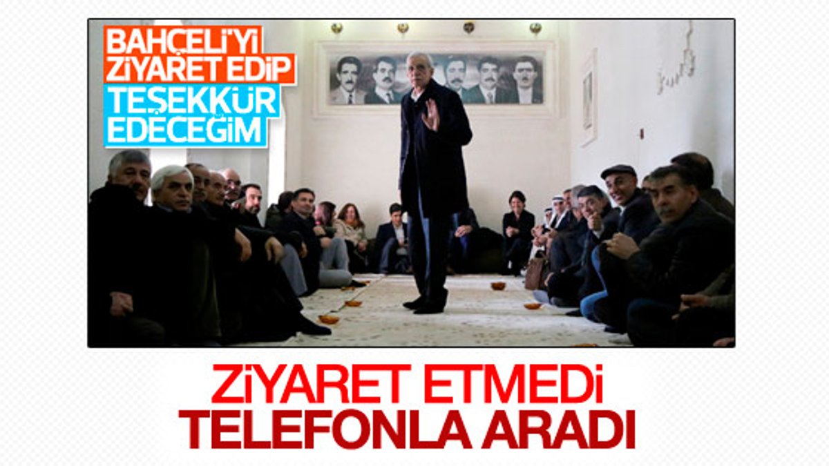 Ahmet Türk ile Devlet Bahçeli telefonda görüştü