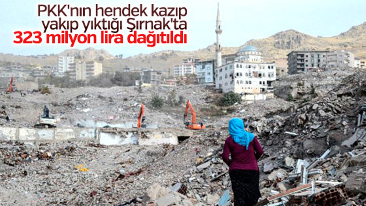 Şırnak'ta hendek mağdurlarına 323 milyon lira ödendi