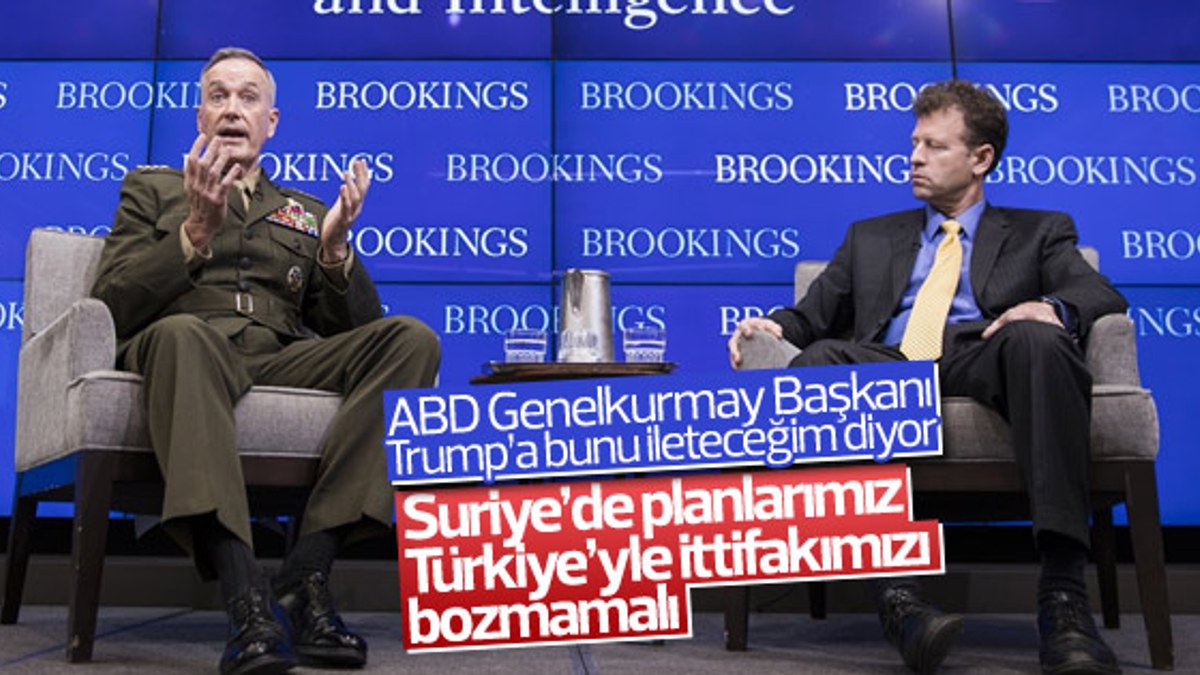 ABD Genelkurmay Başkanı Dunford’dan Türkiye açıklaması