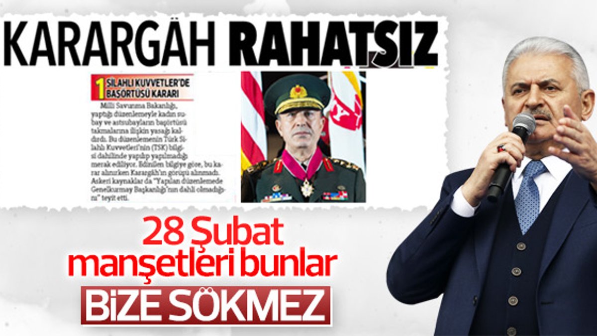 Başbakan'dan Hürriyet'in manşetine tepki