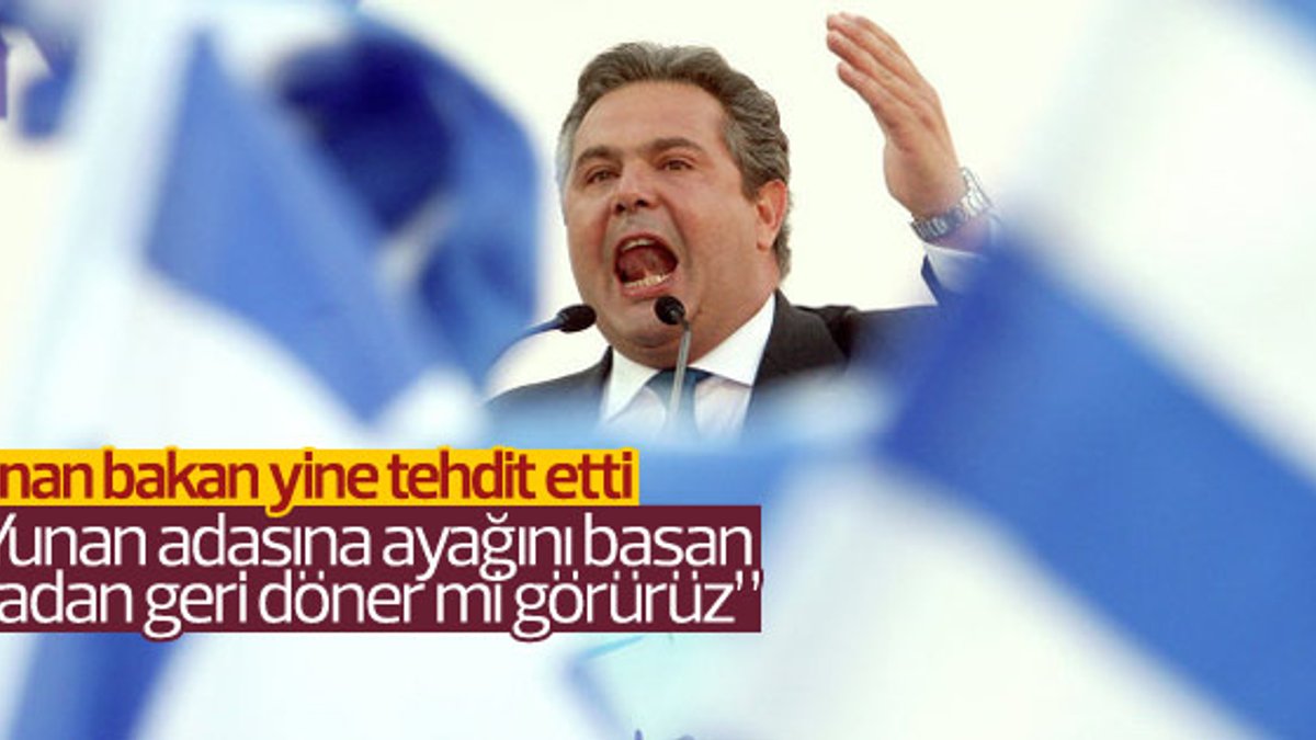 Yunan bakan Türkiye'yi tehdit etti