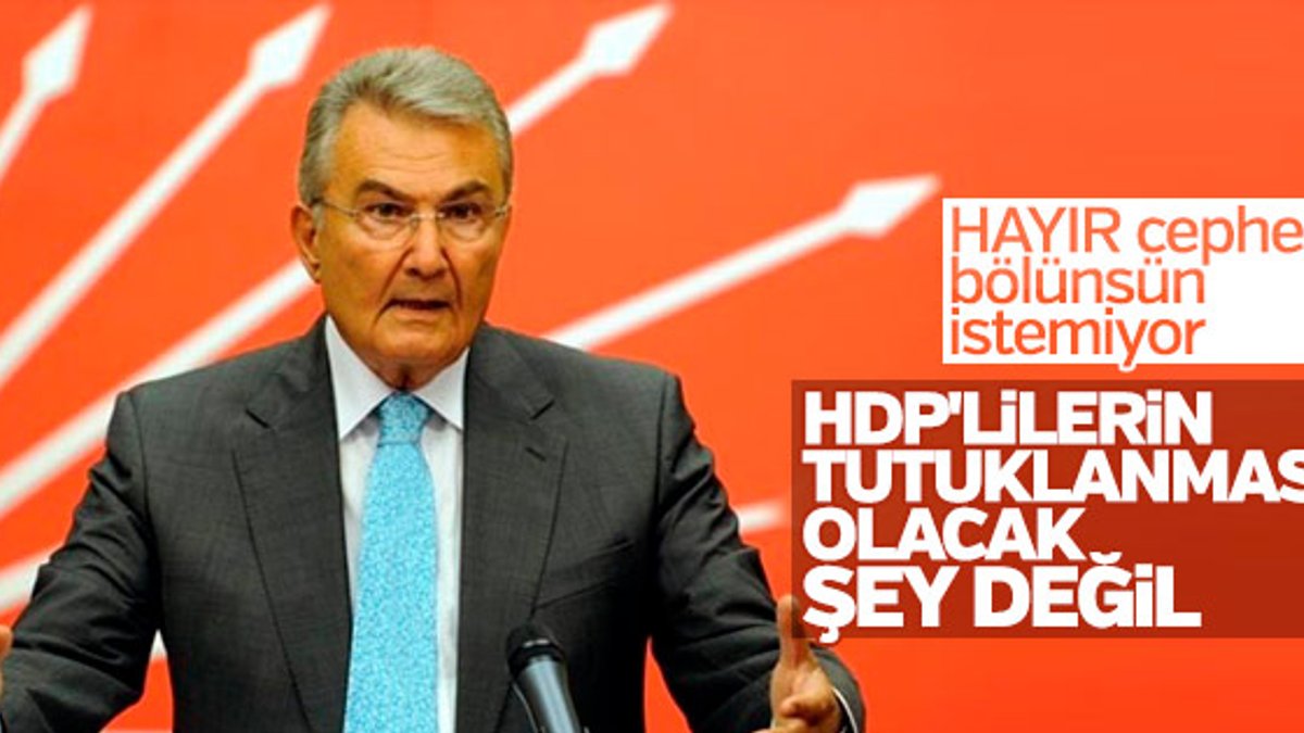 Deniz Baykal HDP'lilerin tutuklanmasına karşı