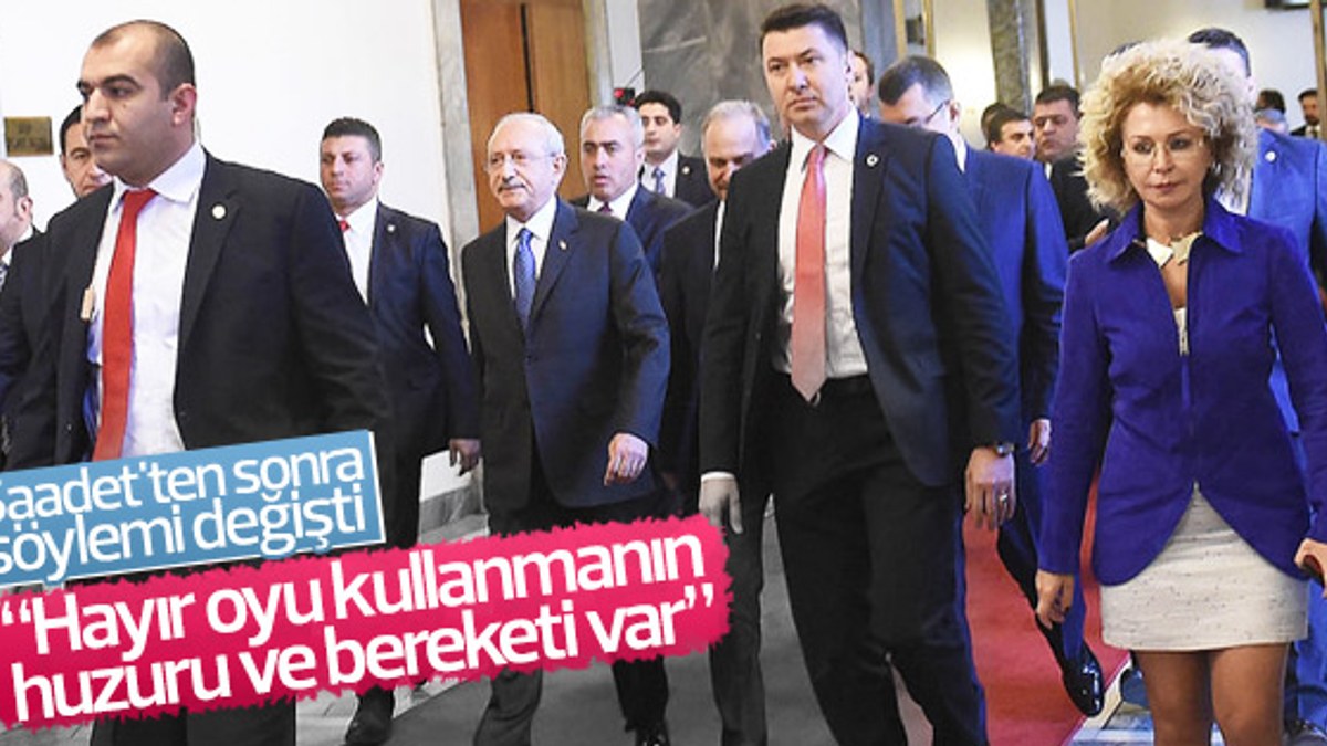 Kılıçdaroğlu referandumda HAYIR oyu istedi